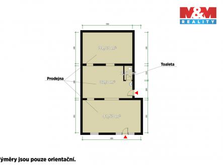 Pronájem obchodní prostor, 107 m²