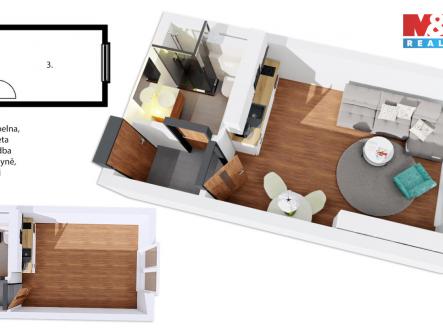 Prodej bytu, 1+kk, 24 m²