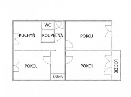 Prodej bytu, 3+1, 83 m²