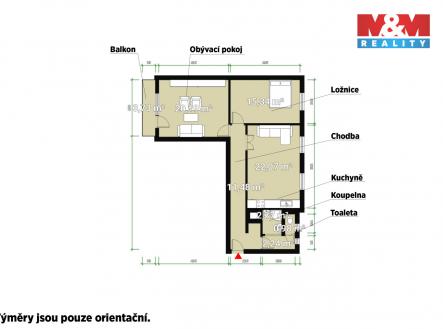 Pronájem bytu, 3+kk, 74 m²