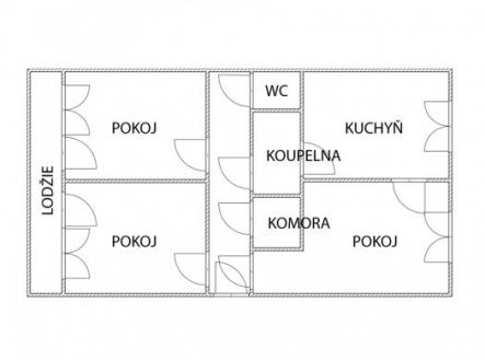Prodej bytu, 3+1, 68 m²