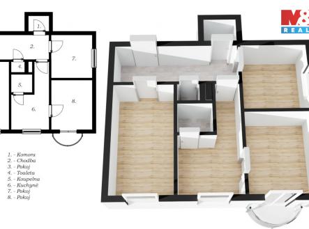 Pronájem bytu, 3+1, 82 m²