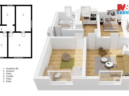 Prodej bytu, 3+1, 59 m²
