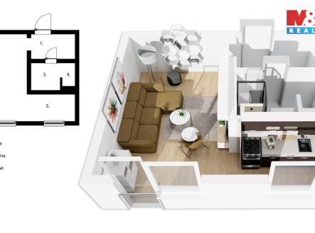 Prodej bytu, 1+kk, 33 m²