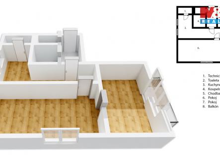Prodej bytu, 3+1, 70 m²