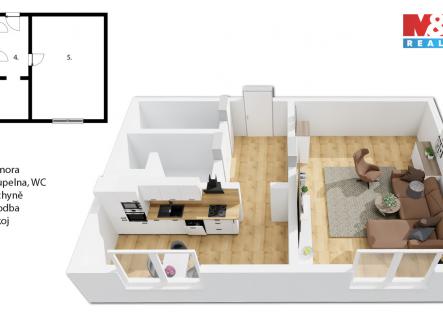 Prodej bytu, 1+1, 34 m²