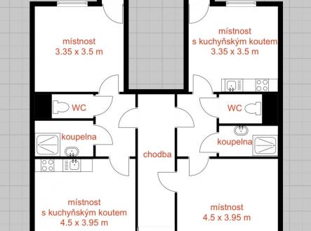 Pronájem obchodní prostor, 45 m²