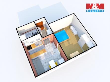 Pronájem bytu, 1+1, 34 m²