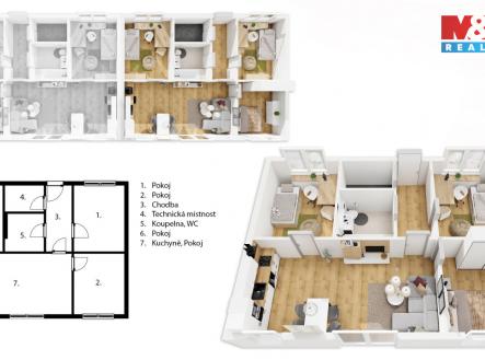 Prodej bytu, 4+kk, 72 m²