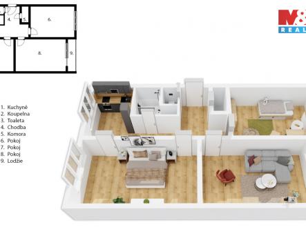 Prodej bytu, 3+1, 79 m²