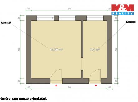 Pronájem kanceláře, 21 m²