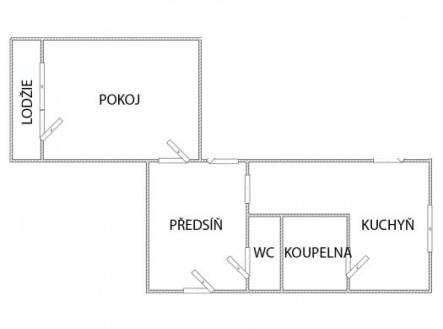 Pronájem bytu, 1+1, 47 m²