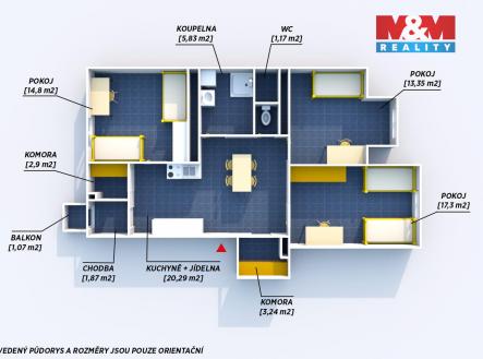 Prodej bytu, 3+1, 82 m²