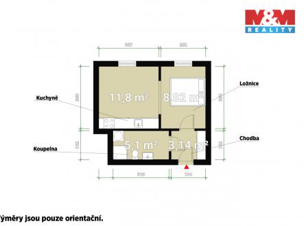 Prodej bytu, 1+kk, 35 m²