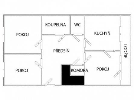 Prodej bytu, 3+1, 70 m²