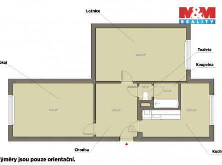 Prodej bytu, 2+1, 63 m²
