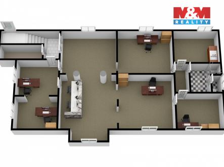 Pronájem kanceláře, 140 m²