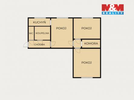 Prodej bytu, 3+1, 64 m²