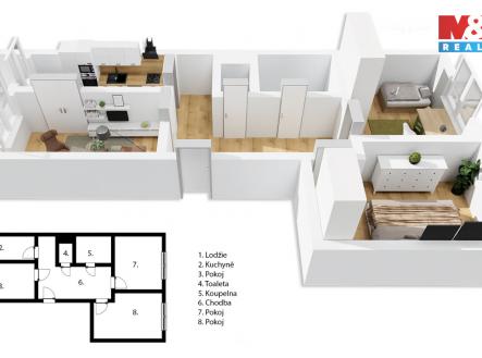 Prodej bytu, 3+1, 71 m²