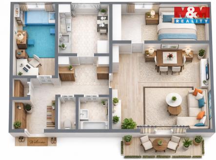 Prodej bytu, 3+1, 62 m²