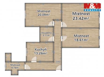 Pronájem kanceláře, 100 m²