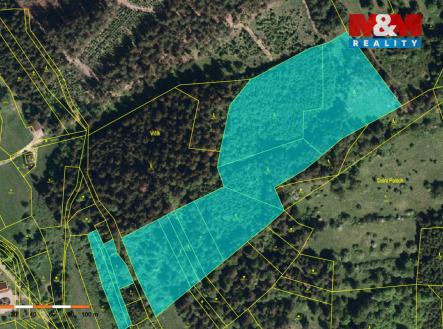 Prodej pozemku, les, 32 112 m²