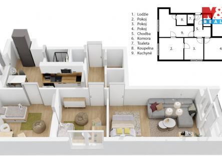 Prodej bytu, 3+1, 70 m²