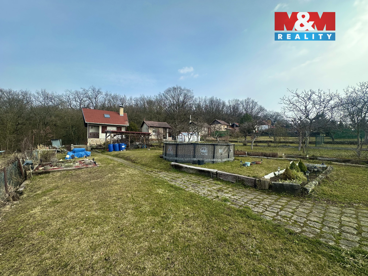 Prodej zahrady s chatou, 416 m², Údlice