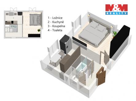 Prodej bytu, 1+1, 35 m²