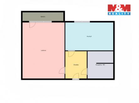 Prodej bytu, 1+1, 41 m²