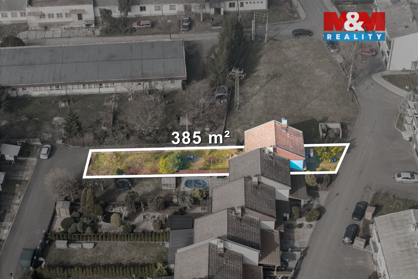 Letecký pohled na dům