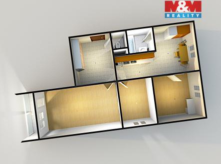 Pronájem bytu, 3+1, 66 m²