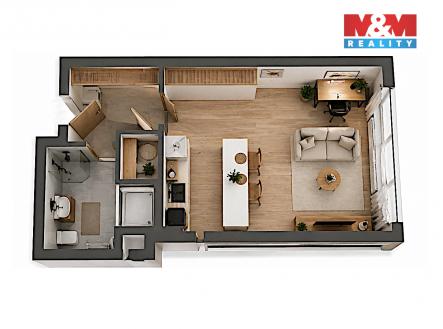Prodej bytu, 1+kk, 33 m²