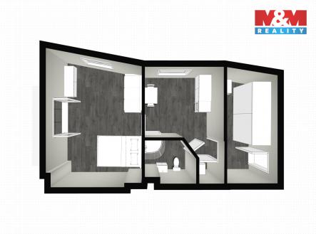 Pronájem bytu, 1+1, 41 m²