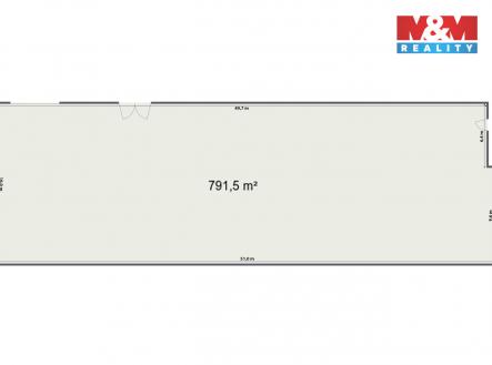 Pronájem výrobní prostor, 792 m²