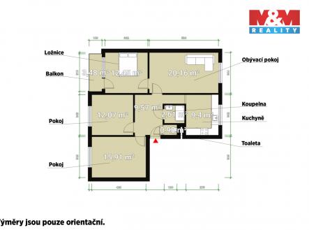 Prodej bytu, 4+1, 83 m²