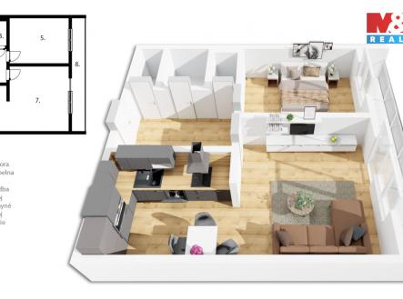 Prodej bytu, 2+kk, 58 m²