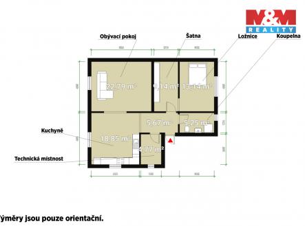 Pronájem bytu, 3+kk, 80 m²