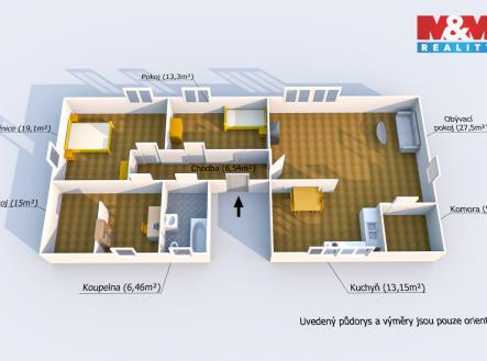 Prodej bytu, 4+kk, 108 m²