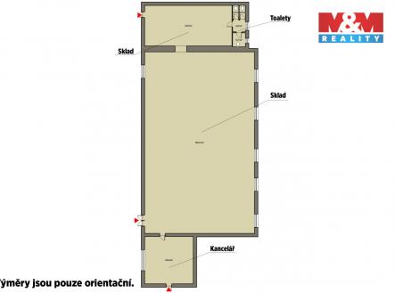 Pronájem skladovací prostor, 427 m²