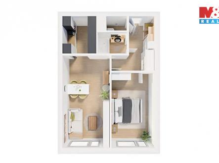 Prodej bytu, 2+1, 44 m²