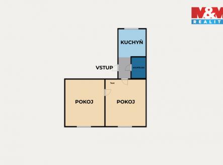 Pronájem bytu, 2+1, 55 m²