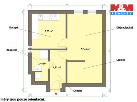 Pronájem bytu, 1+1, 35 m²