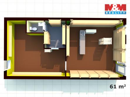 Prodej obchodní prostor, 61 m²