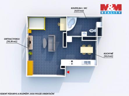 Prodej bytu, 1+kk, 55 m²