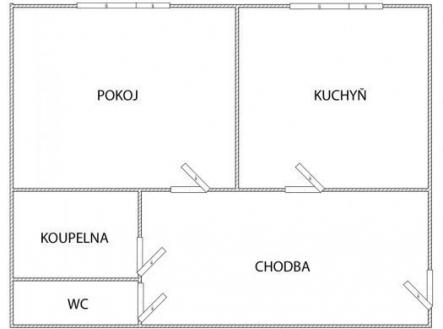 Pronájem bytu, 1+1, 40 m²