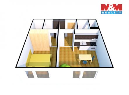 Pronájem bytu, 2+kk, 42 m²