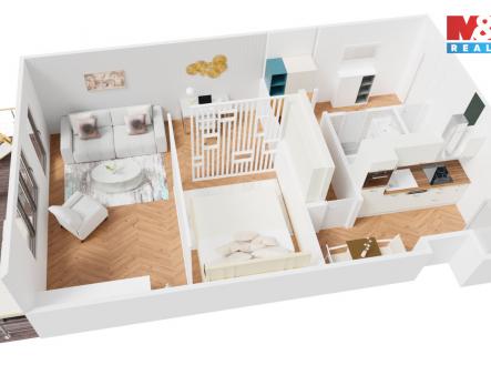 Pronájem bytu, 1+1, 50 m²