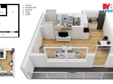 Prodej bytu, 1+kk, 22 m²