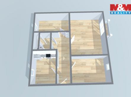 Prodej bytu, 3+1, 70 m²